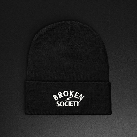 Logo Embroided Beanie - Black