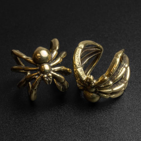 Spider Brass Ear Cuff